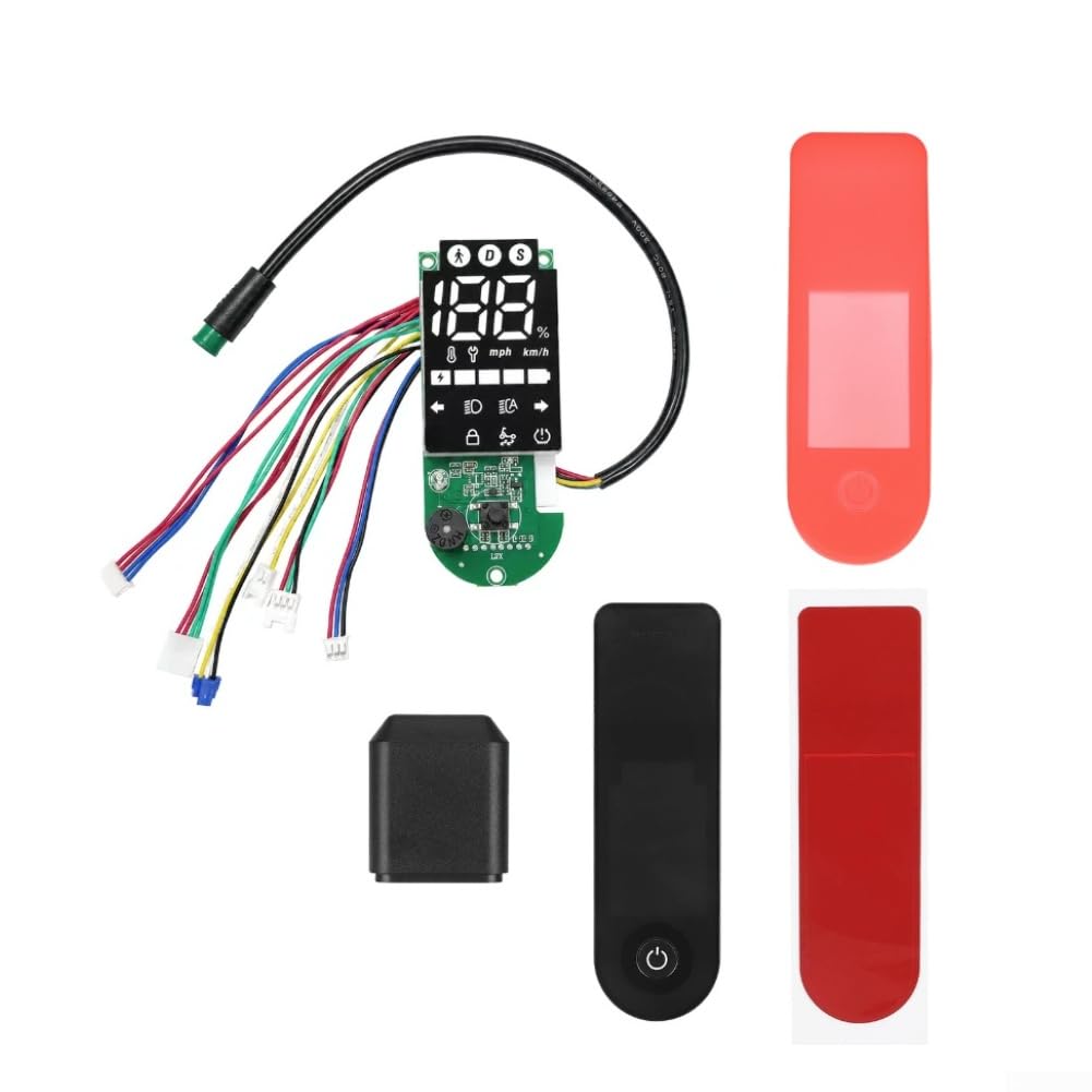 Panel de visualización para scooter eléctrico, 3 modos de velocidad, negro