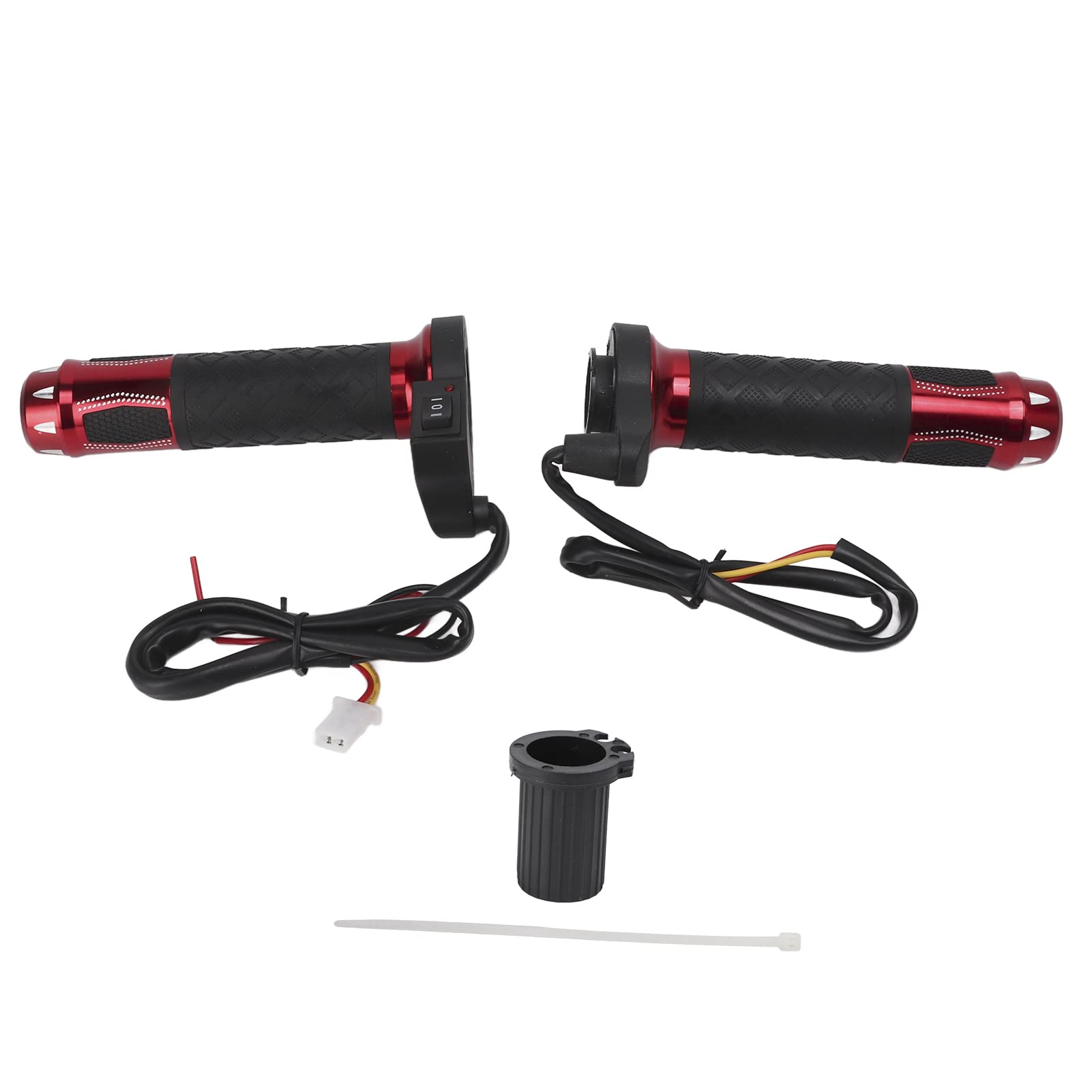 5-Mode Heated Hand Grips For Motorcycle ATV, 22mm Universal Quick Heat Warm Handlebar Grips With Temperature Adjustable Control
