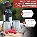 Backyard Bum Premium Solid Stainless Steel Wine Glasses | Set of 4 Large 18 Ounce | Stemless Wine Glasses| Perfect for Entertaining Outdoors