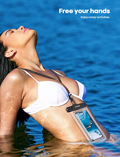 Lamicall wasserdichte Handyhülle, Unterwasser Handytasche - [2 Stück] IPX8 Wasserfeste Hülle für Schwimmen, Waterproof Phone Case für iPhone 17 16 15 14 13 Pro Max, Samsung, Smartphone bis zu 7 Zoll