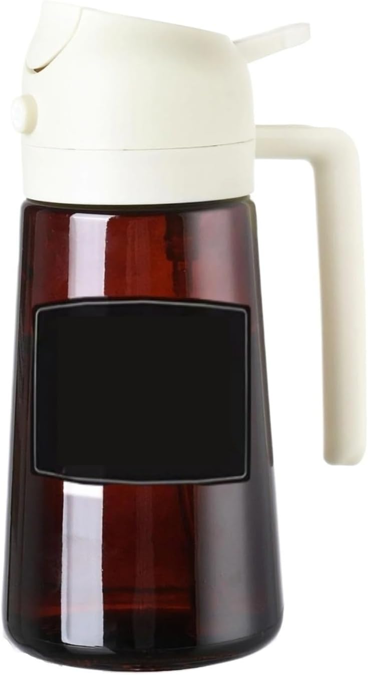 Glass Oil Dispenser & Sprayer - Oil Bottle for Cooking, BBQ, Baking & Salad Dressing