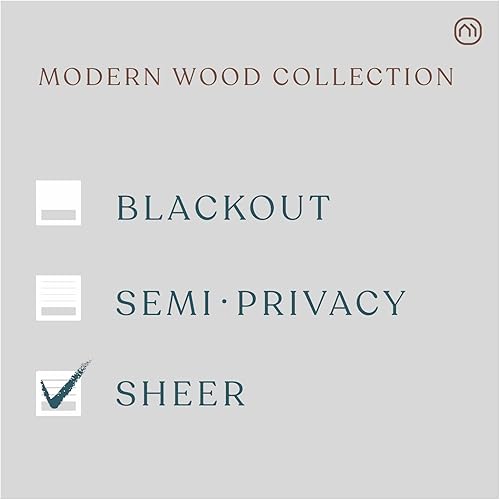 Miniatura 6 de MOOD Persianas de bambú personalizadas, modernas, sin cordones, de bambú, para ventanas y puertas (tejido natural), masa blanca moderna