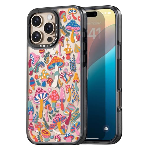 Coque iPhone 16 Pro antichoc 2m avec motif champignon fun