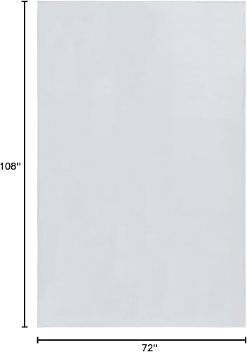 Miniatura 2 de Safavieh Alfombra de área de colección de piel de conejo sintética, 6 x 9 pies, color plateado, lavable a máquina, antideslizante, diseño sólido,