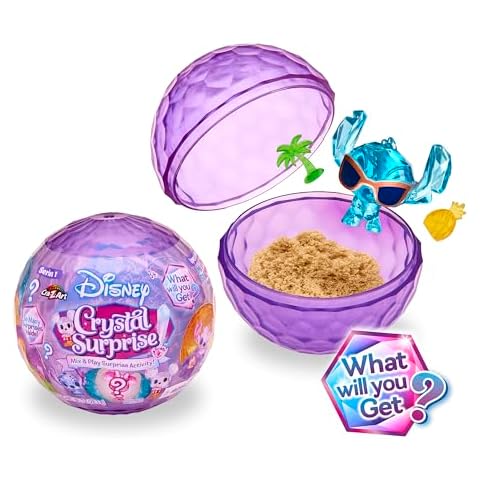 Cra-Z-Art Disney Crystal Surprise Series 1, Mini Collectible Crystal Figures with Activity Compound, Collectible Blind Bag Inspired Crystal Figures, Kids Toys for Ages 3 and Up Cover
