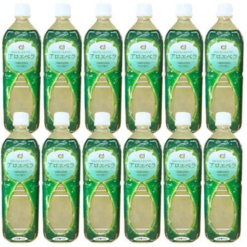 沖縄県産 無農薬アロエベラジュース 葉肉入り 1L 1000ml ペットボトル 沖縄県産アロエベラ (12本セット)