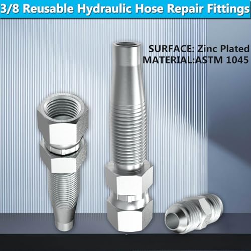 Reusable Hydraulic Hose Field Repair Fittings Kit (3/8-2PCS) - 2