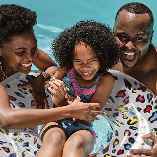 41-Inch Leopard Print Inflatable Ring Float Perfect For The Pool, Beach Floaty, Rafts For Swimming Pool, Pool Party Tubes, Lounger For Adults And Kids, Swim Rings, Water Toys, Easy To Inflate #TOP2