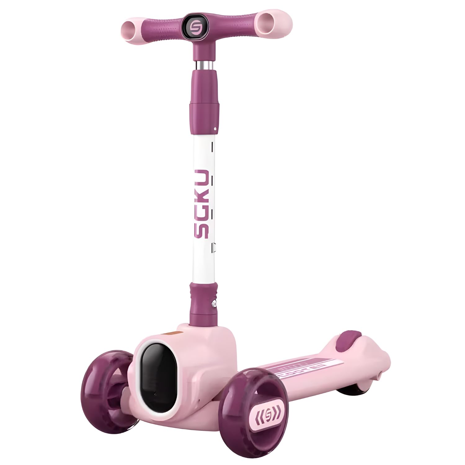 Foldable Kids Scooter With LED Headlight Wide Standing LED Deck || Foladable Children Scooter Kids 3 in 1 Scooter for Baby Seat Scooter