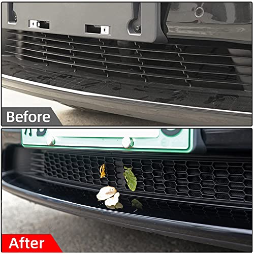 Front Grill Mesh Grille Grid Inserts For Tesla Model 3 2017-2023 Air Inlet Vent Grille Cover For Stopping Leaves Rocks And Insects #TOP2