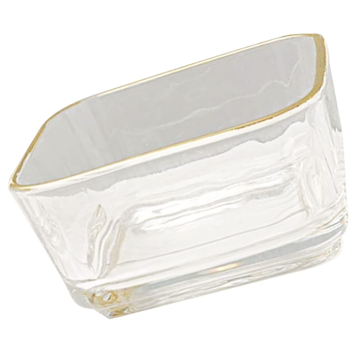 Housoutil Gold Rim Storage Bowl Paperclip Holder for Desk Paperclip Dispenser Paper Organizer for Desk Office Accessory