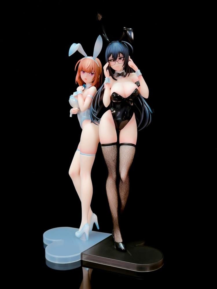 Weiß & Schwarz - 1/6 Hasenmädchen-Figur/Anime-Figur/Anime-Statue/Sammlerstück-Modell/bemalte Charakter-Wohnkultur/Modell/Puppe/Geschenk, 31 cm (kombinierter Kauf)