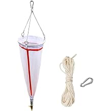 125/200 Mesh Fine Mesh Plankton Net 65/112m Plankton Tow Net 13#/25# Mesh Plankton Net for Collecting Phytoplankton Protozoa Rotifers25#