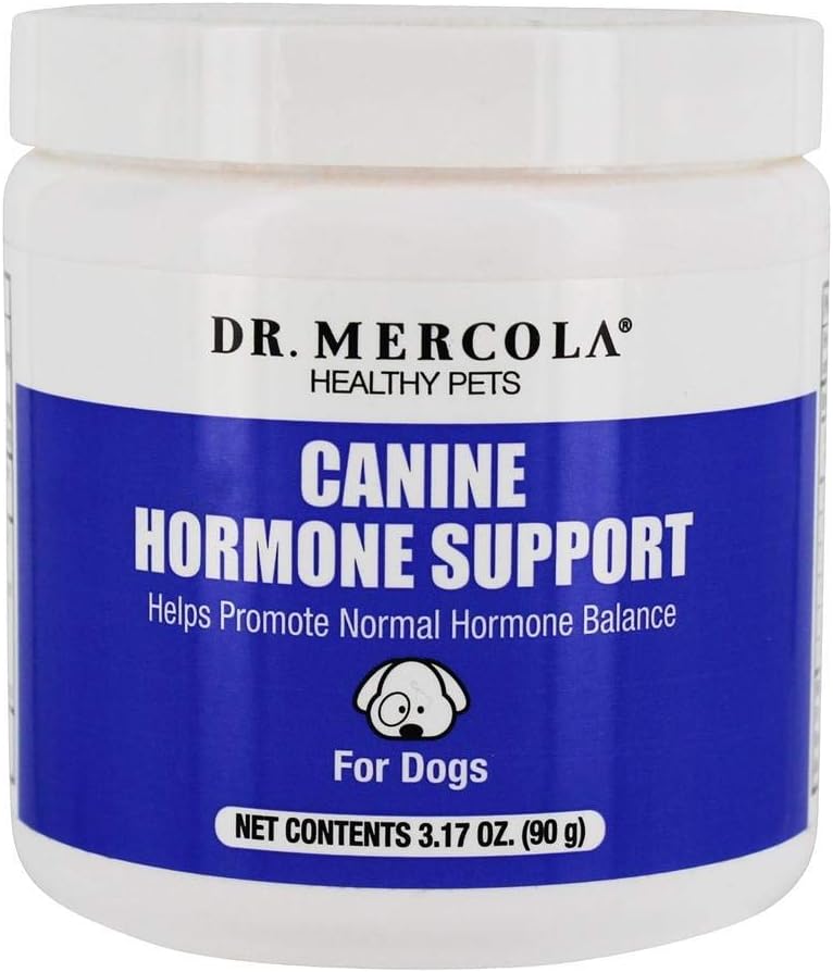 Dr. Mercola, Canine Hormone Support, for Dogs, 3.17 oz. (90 g), Helps Support Natural Hormone Balance, Non GMO, Soy-Free, Gluten Free
