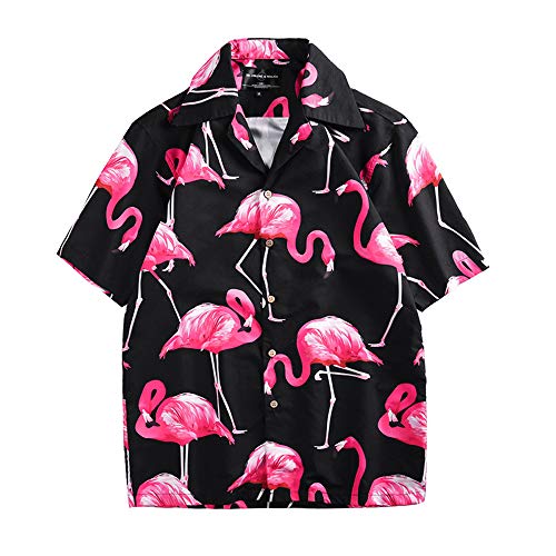 Shirt de vacances séchage rapide et respirant à motif exotique hawaïen