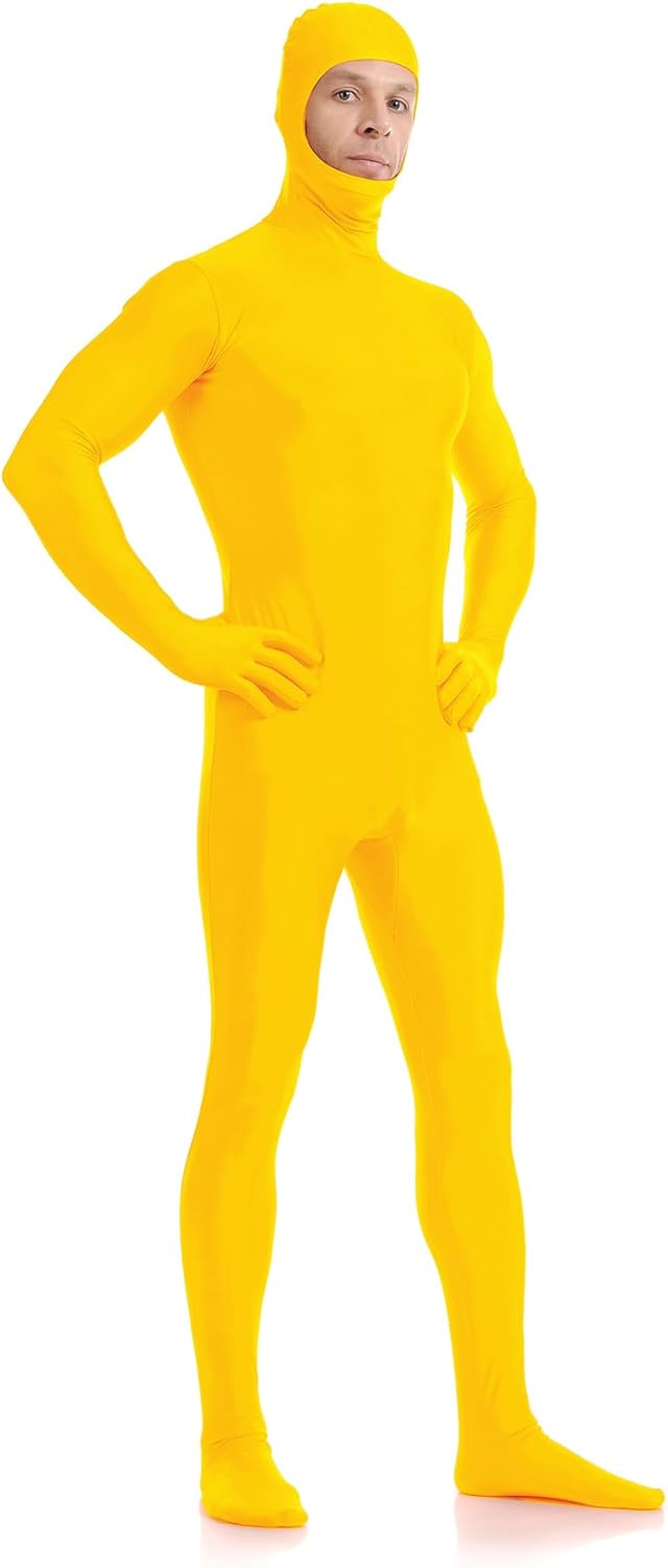 ATHX Men's and Women's Spandex Open Face Bodysuit Costume Adult Stretchy Halloween Cosplay Body Suit Zentai Suit Outfits - Image 2