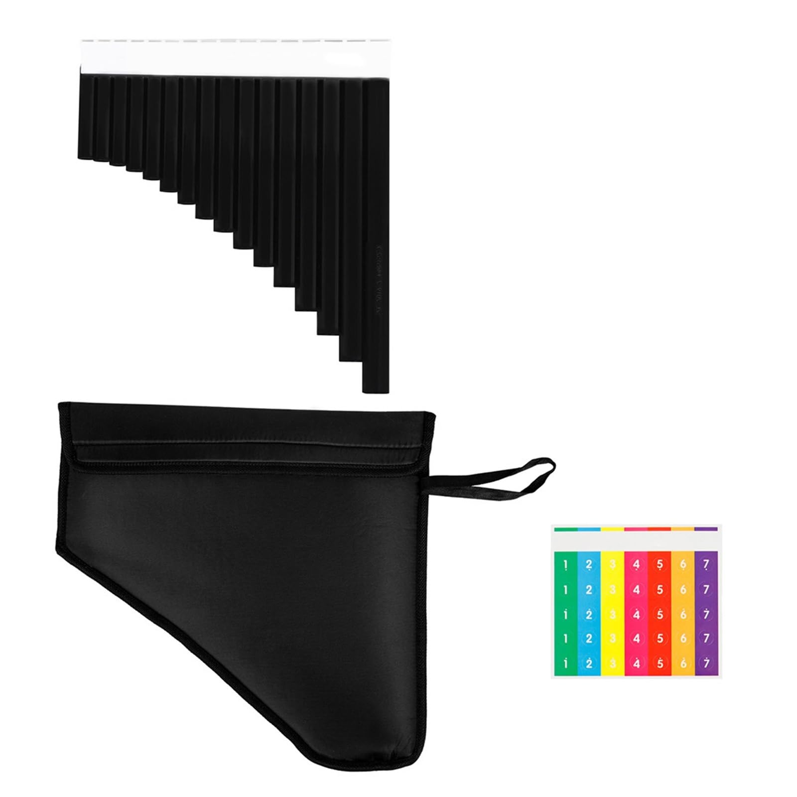 Flauto Di Pan Flauto Di Pan 16/18 Strumento A Fiato Speciale In Do Per Principianti(Black)