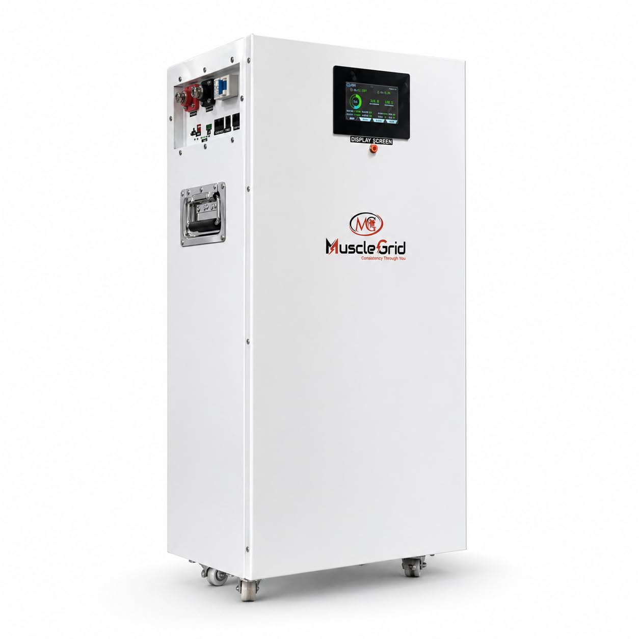 MuscleGrid 51.2V 314Ah LiFePO4 Lithium Battery Pack for Solar Inverter | JK Smart BMS | 200A Charge / 350A Discharge | Touch Screen Display | Active Balancing | Mobile App Monitoring | 8000 Cycles-image-43