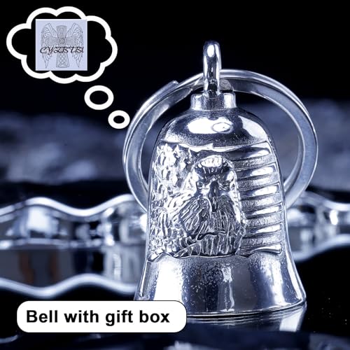 Image of Motorcycle for Bells - Motorcycle Angel Bell for Men Women,Bell Biker Accessory,Guard Riding Safety (Black)