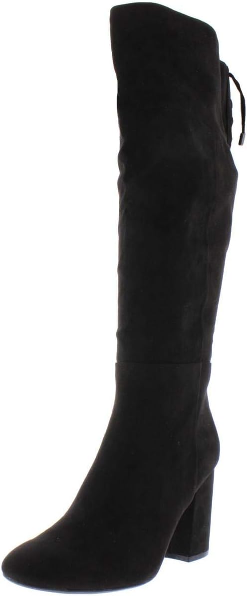 Kenneth Cole Women's Women's Corie Lace-Up Knee High Boot, Black, 9