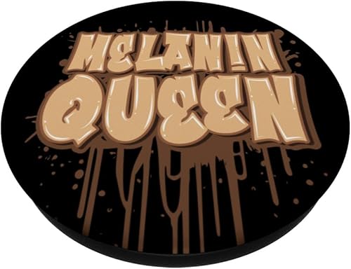 Miniatura 2 de Melanin Queen Drip Beautiful Black Woman African Pride PopSockets Standard PopGrip