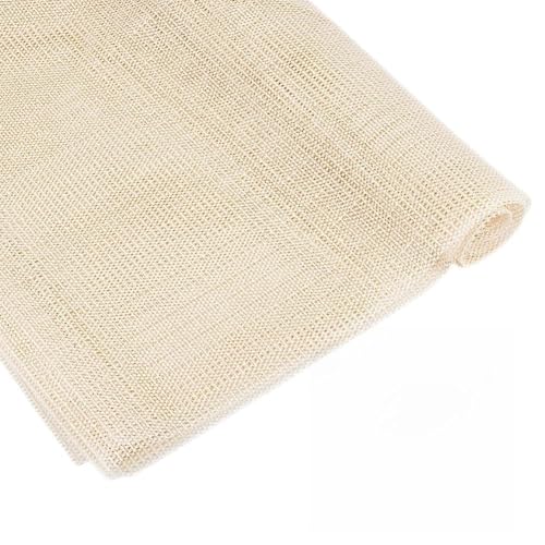 OLYCRAFT 2.3x6.6 Feet Under Carpet Rug Mats White Non-Slip PVC Rug Pad 0.5mm Thick Rug Pad Gripper Grips Keep Area Rugs Slip and Skid Resistant Pads for Mat Cushion and Hardwood Surface Floor