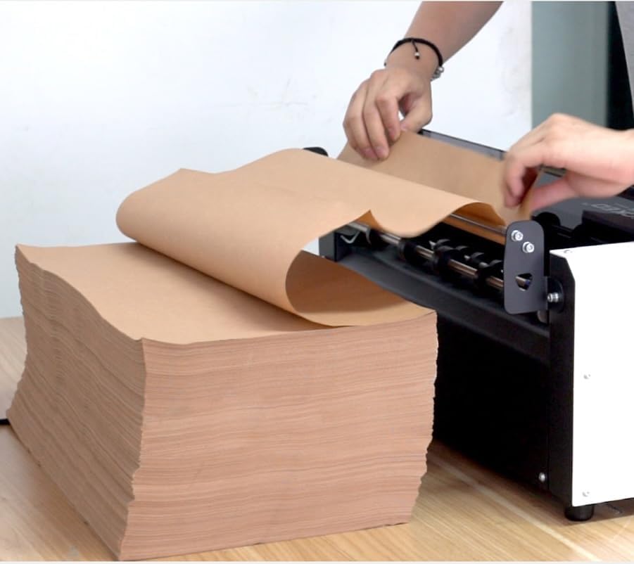 Image of Paper Bubble Machine | Kraft Paper Packaging System | Eco-Friendly Alternative to Plastic Wrap | Cushioning on Demad | Aesthetic Premium Packaging | 1 Machine with 2 Paper Packs