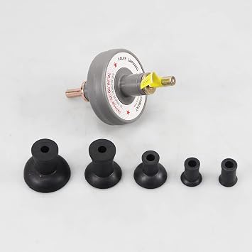 Valve Lapping Tool Kit Engine Valve Lapping Attachment Tool for Drill Valve Grinding Kit with 5 Attachable Suction Plates