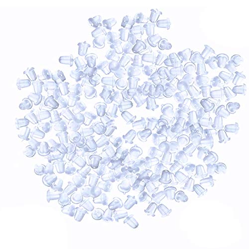 ESBAET ピアス キャッチ 250個 透明シリコンキャッチ 目立たない ピアス アクセサリー 肌に優しい シリコンキャッチ 柔らかくて付けやすい DIY 手作り 材料