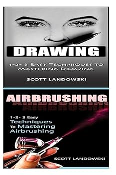 Paperback Drawing & Airbrushing: 1-2-3 Easy Techniques to Mastering Calligraphy! & 1-2-3 Easy Techniques to Mastering Airbrushing! Book