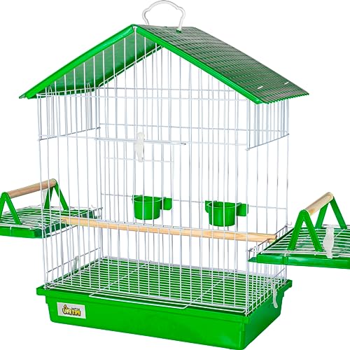 GAIOLA PARA CALOPSITA PET PIU TETO PLASTICO VERDE