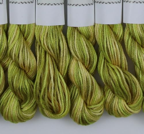 Image of KCS Big skeins of 25 Meters Size 25 Color Variegated Cross Stitch Stranded Threads,6 skeins,4070