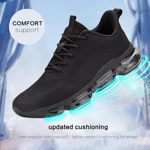 Image of Mens Running Shoes Air Low Top Comfort Walking Lace Up Sneakers Breathable Fashion Tennis Sport Gym Fitness Cross Trainers