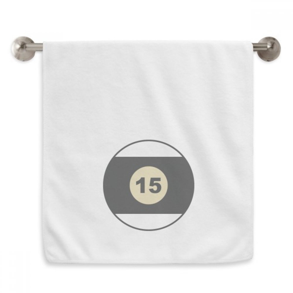 Serviette billard motif géométrie 13x29 pouces blanc sport