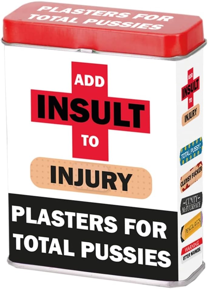 Add Insult to Injury Novelty Plasters