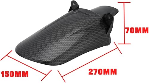 Miniatura 6 de JFG RACING Guardabarros trasero para bicicleta de cross Protector de guardabarros trasero para Sur Ron X/S Bicicleta eléctrica Negro