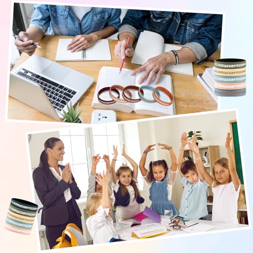 Roowest 36 pulseiras de matemática Pi presentes de Natal para estudantes em massa de professores 3.1