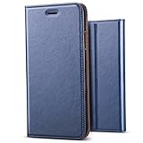 iPhone 8 Plus/iPhone 7 Plus Case, B BELK[Simple Retro Style]Handmade Soft Leather Flip Folio Slim Wallet Cover Case[Magnetic Closure][Credit Card Slot][TPU Bumper][Kickstand] For iPhone 7 Plus /8 Plus