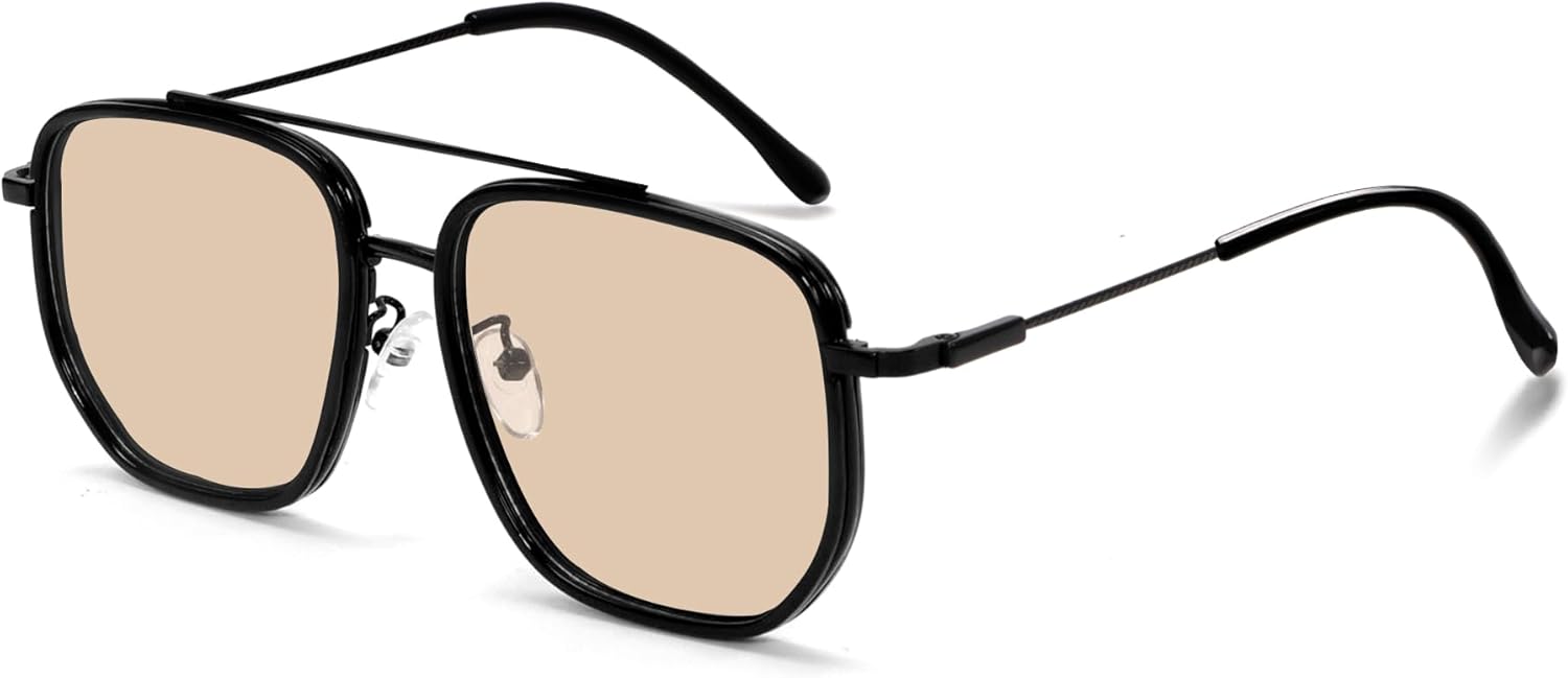 TYA Retro Square Aviator Sunglasses...