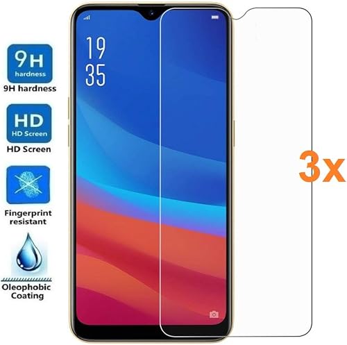 REY Pack Pellicola salvaschermo per Oppo Oppo AX7 Vetro temperato qualit Premium REY Pack Pellicola salvaschermo per Oppo Oppo AX7 Vetro temperato qualit Premium