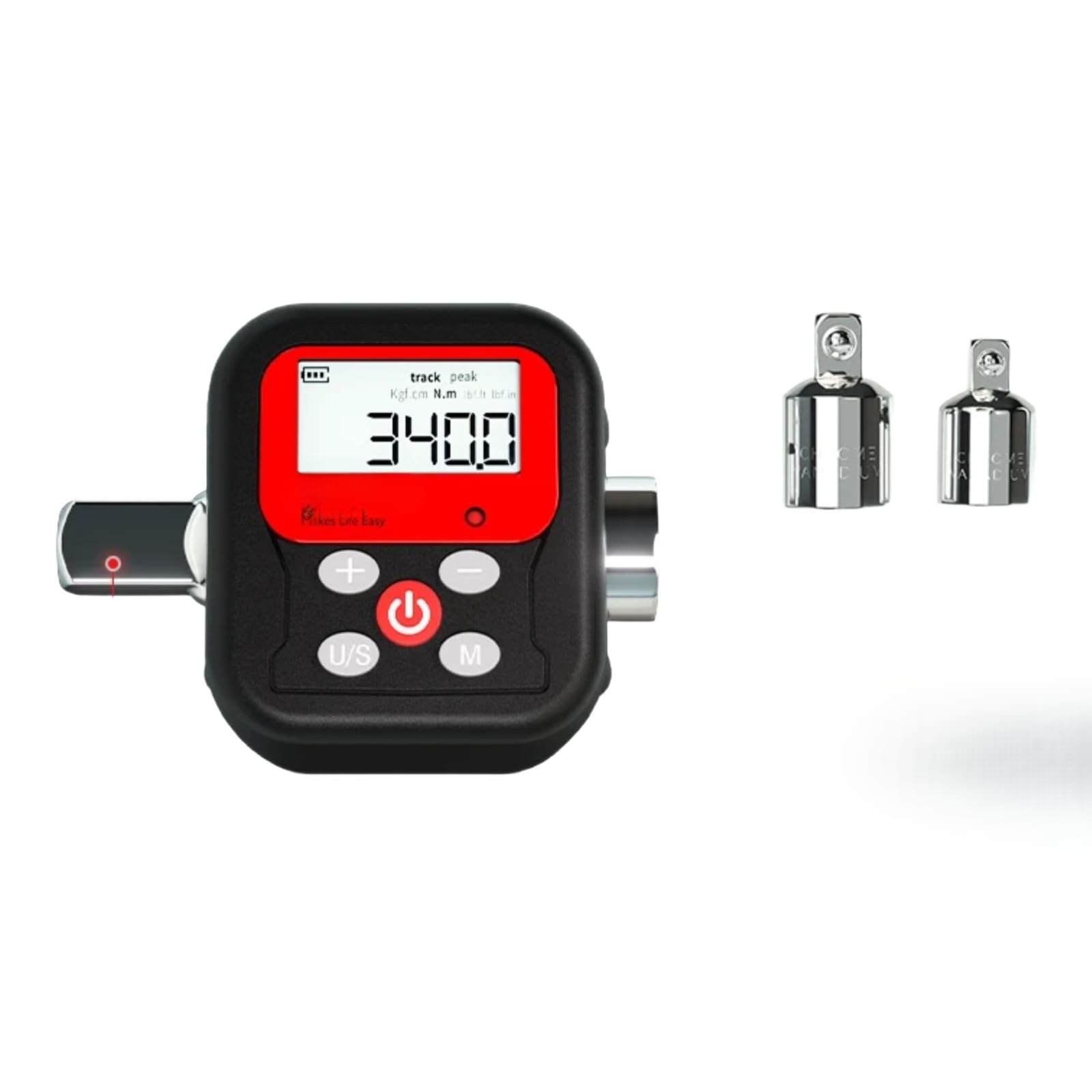 Adaptateur de clé torsionnelle numérique 1/4'' 3/8 1/2 VDTA340 pour serrage de précision
