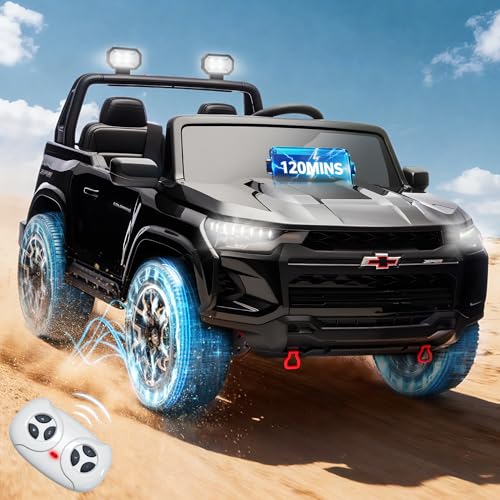 Zephome Licensed Chevrolet Colorado ZR2 24V Kids Ride On Truck,