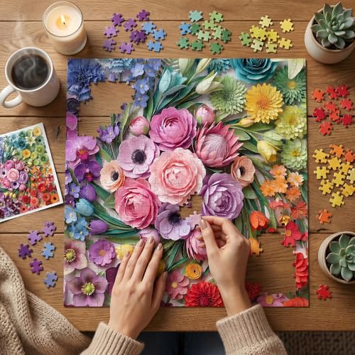 Puzzle 1000 Piezas Flor Temática 3+ Anos miniatura 4