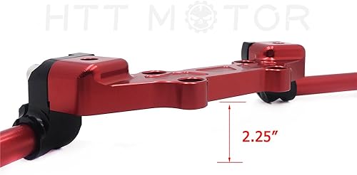 Miniatura 3 de HTTMT HB-YMT09-A- Juego de manillares de placa adaptadora con clip compatible con MT-09 FZ-09 2013-2016