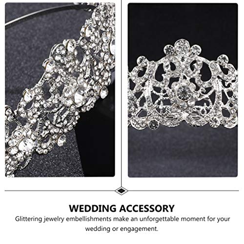 SOIMISS Casamento Coroa de Noiva Tiara Barroco Do Vintage Cristal Strass Coroa Tiara Cabelo Headpiec