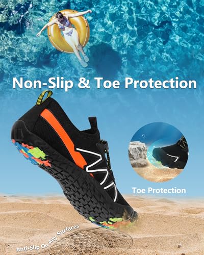 Image of Water Shoes for Women Men Quick-Dry Barefoot Shoes Breathable Aqua Socks for Swim Beach River Pool Lake Hiking Surfing Kayaking