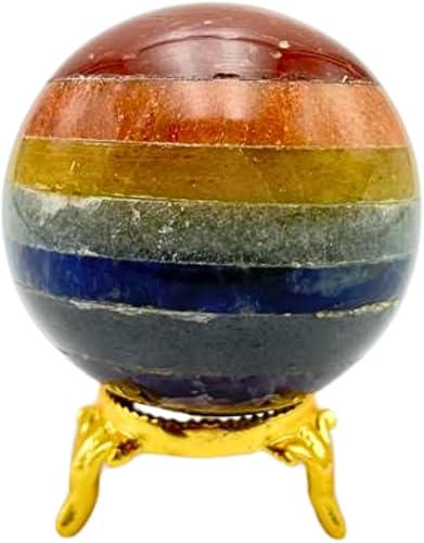 Miniatura 1 de GEMSCITE Orgone Selenita Natural 1.969-2.165in Esfera de bola de piedras preciosas + soporte tallado a mano Altar de cristal curativo Enfoque