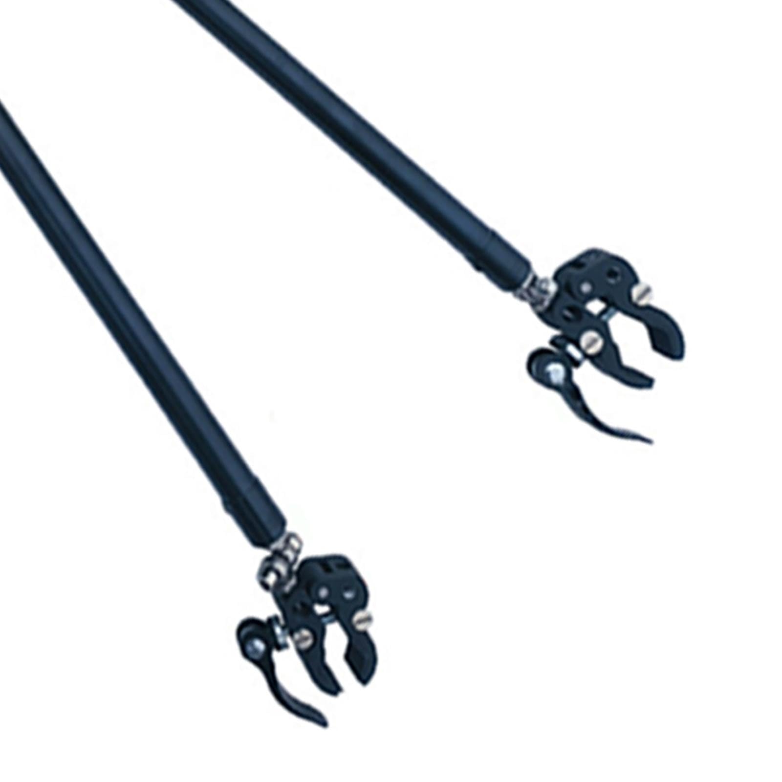 kowaku Bike Trailer Connector Foldable Tow Bar Aluminum Alloy Simple Assembly Length 63cm Multifunctional Bicycle Trailer Connector, Aluminum Clamps