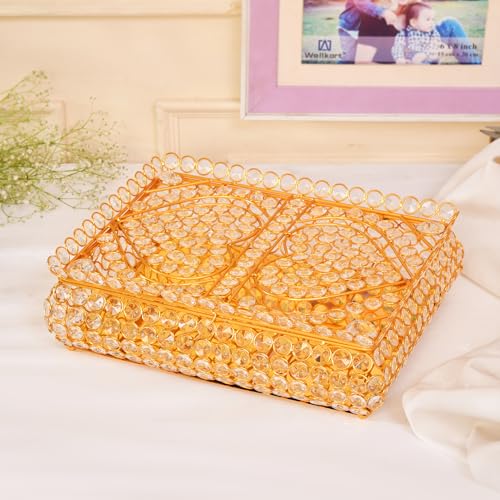 KhwajaDarbar Elegant Golden Crystal...