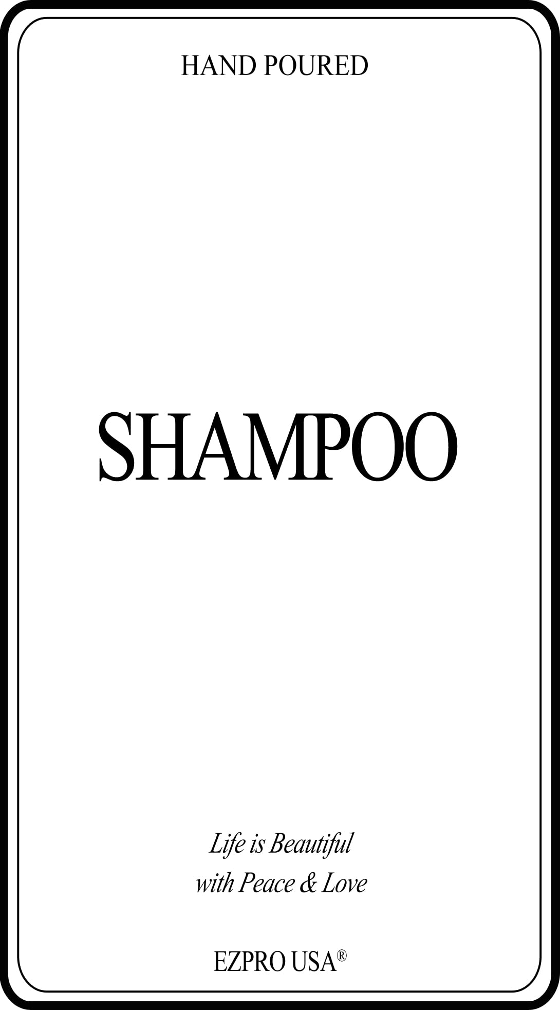 EZPRO USA Label Stickers for Bottles, Waterproof Hand Soap Dispenser Labels for Plastic Glass Bottles, Bathroom Shower Labels for Dish, Lotion Dispenser, Shampoo Conditioner, 1 Sheet